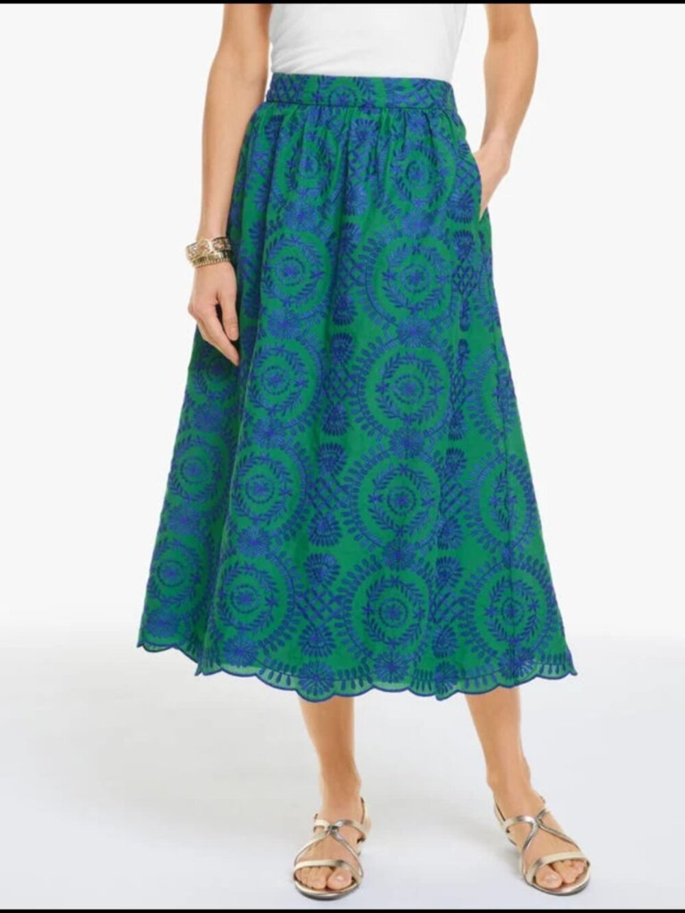 NWT Floret Eyelet Skirt